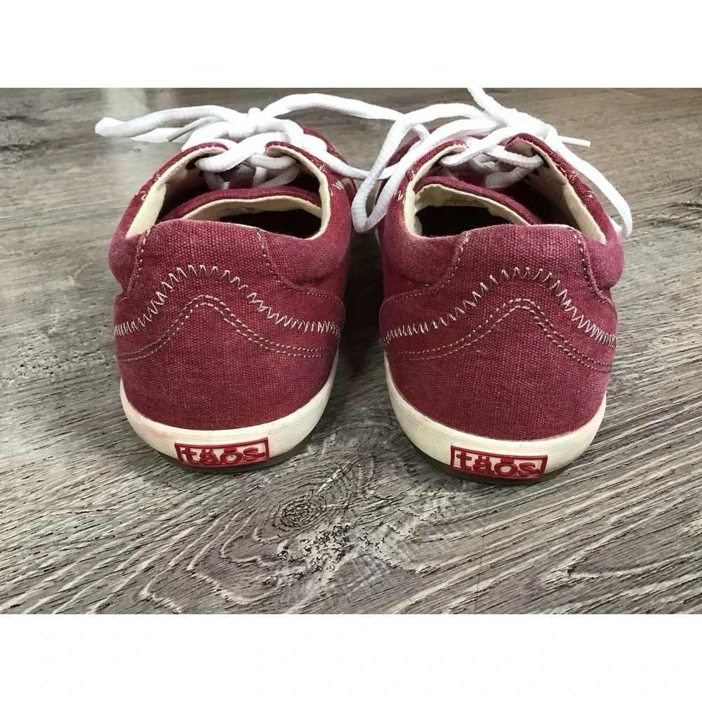 Taos Star Red Canvas Women's Size 7.5 Comfort Walking Sneakers Shoes STA-12844